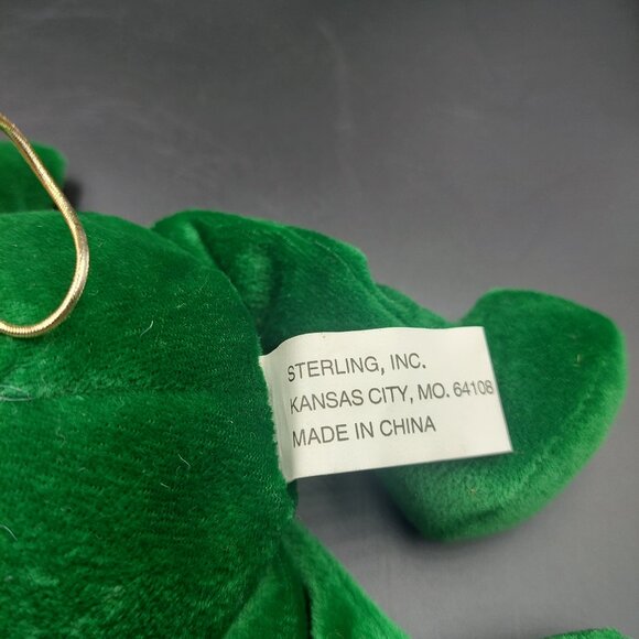 2 Christmas Ornament Santa Frogs 9" Plush Sterling Inc. EUC - Picture 5 of 6